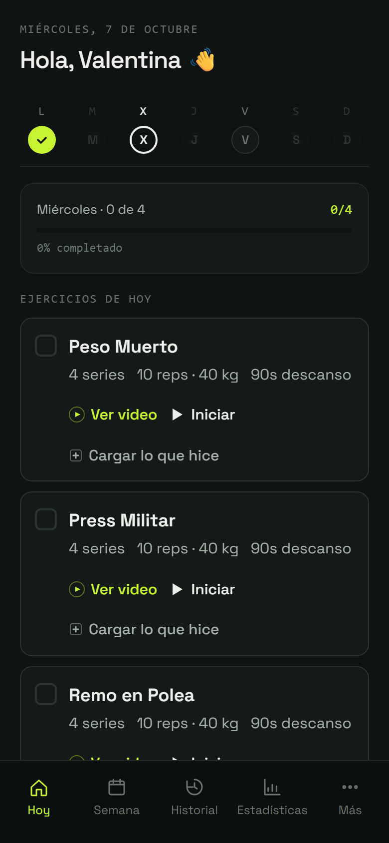 Paso 1: Tocá “Más”, abajo a la derecha