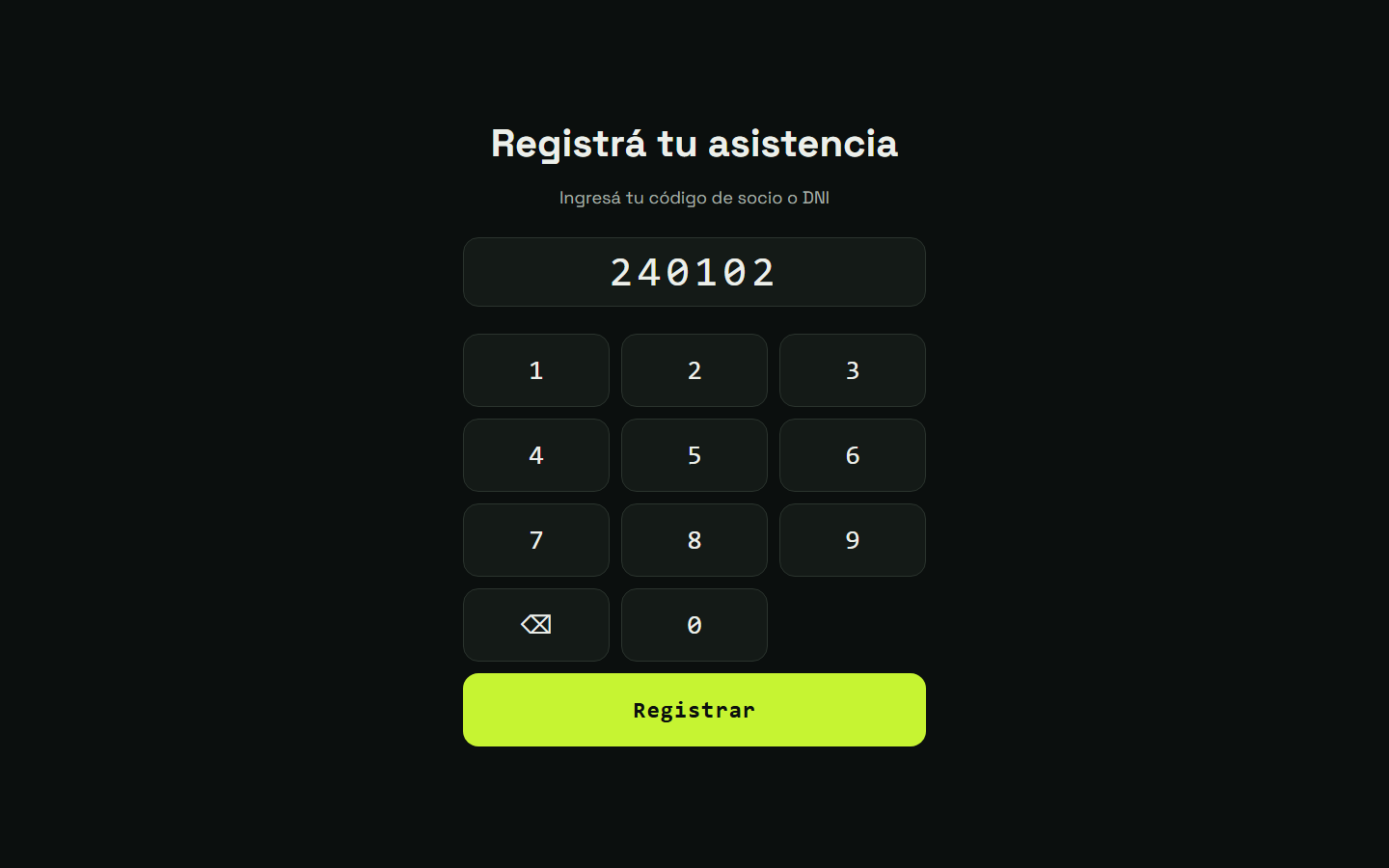 Paso 7: El socio toca “Registrar”