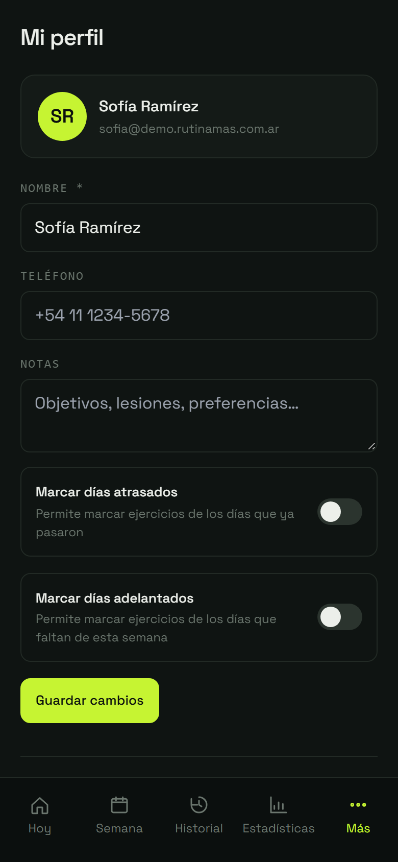 Paso 4: “Días atrasados”: los que ya pasaron