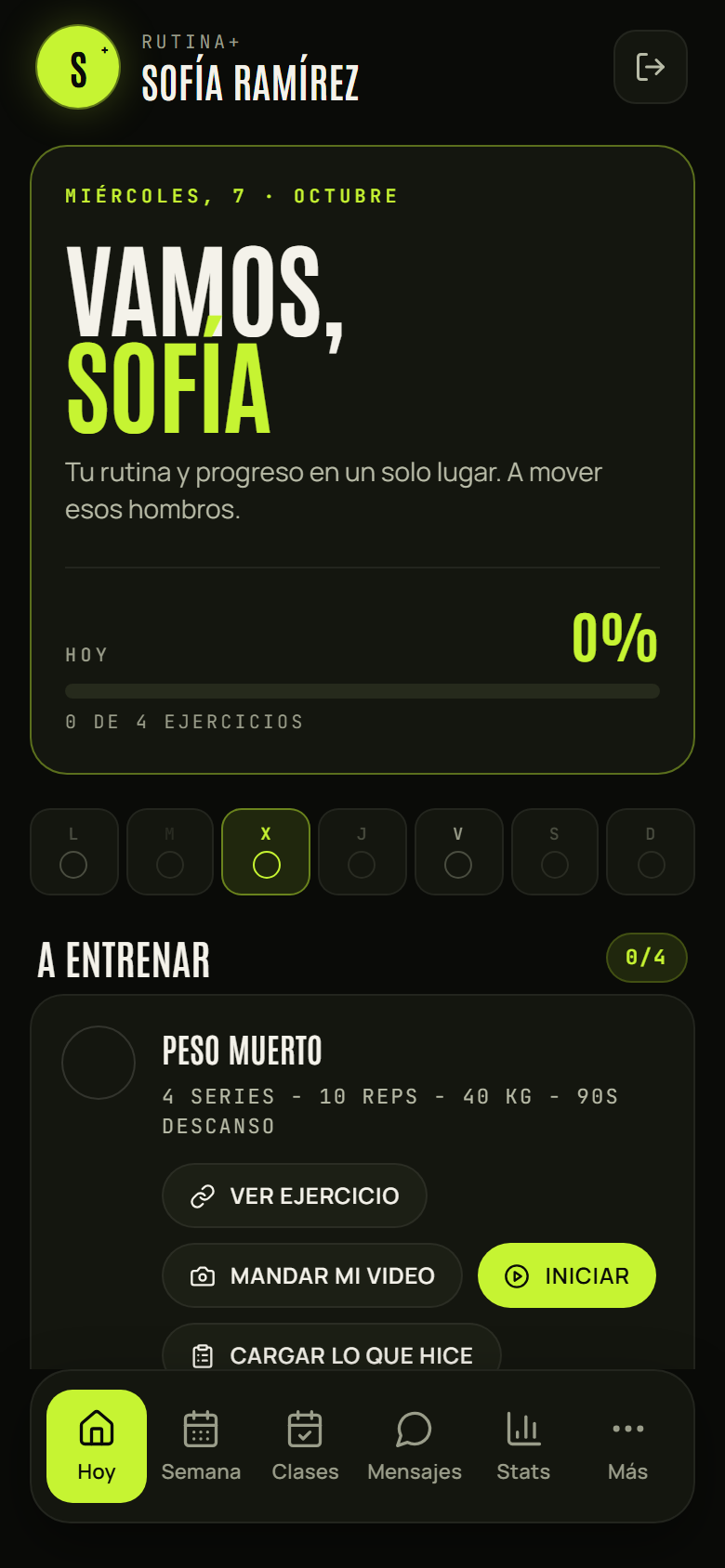 Paso 1: Tocá “Más” en el menú de abajo
